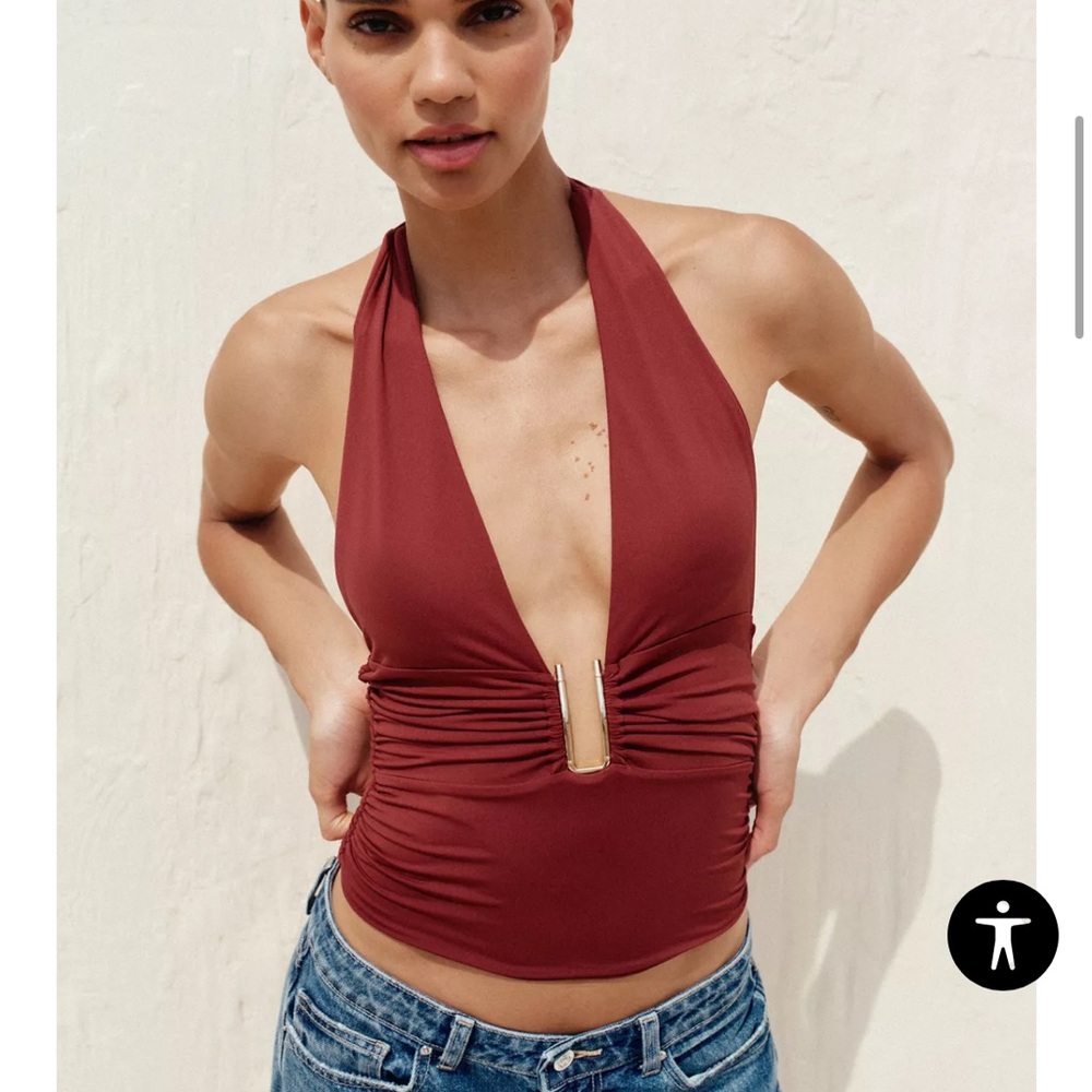 NWT ZARA Halter Top